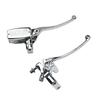 Chrome 1" Brake Clutch Lever For Harley Honda Kawasaki Suzuki Yamaha VT VTX Rat