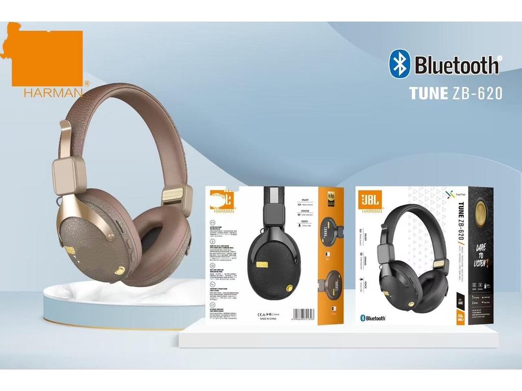 Retro Wireless Over-Ear Noise-Cancelling Bluetooth Gaming Headphones