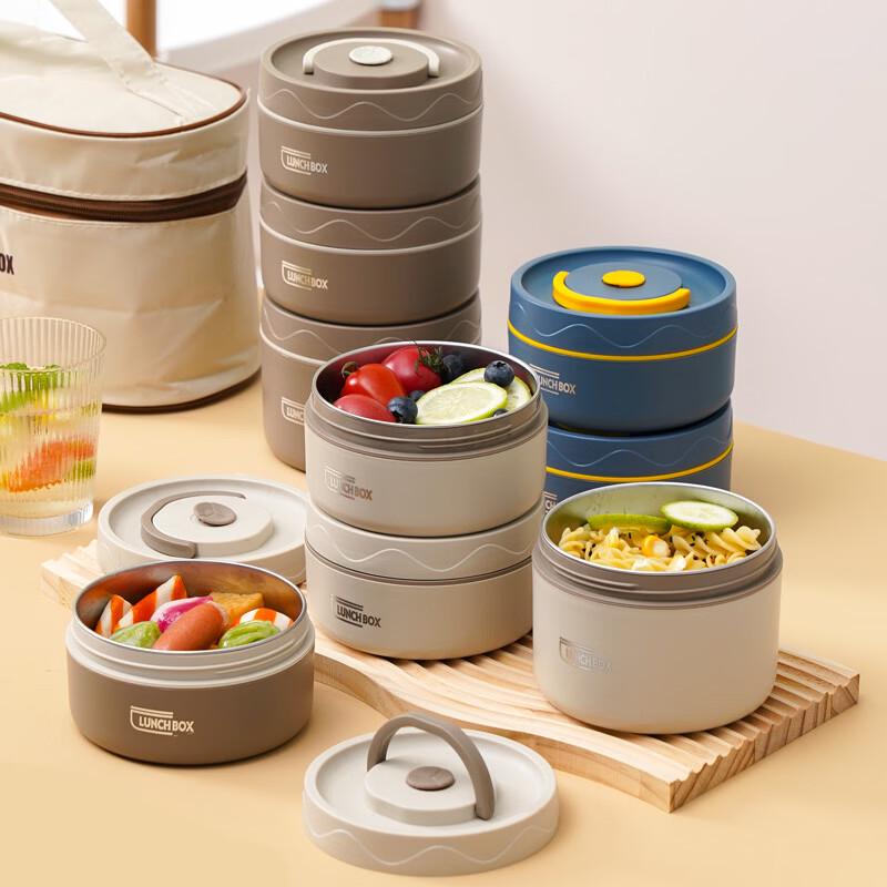 Shengjia Round Stainless Steel Insulated Lunch Box