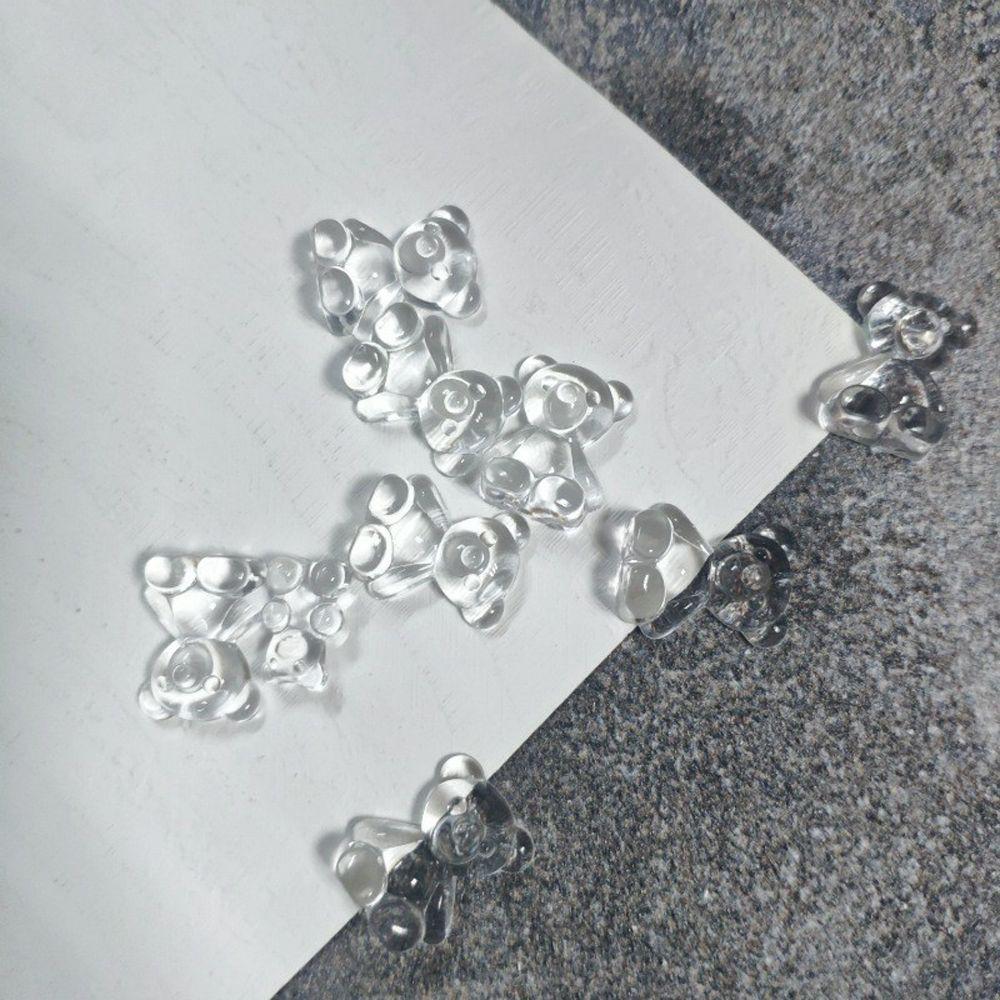 Clear Nail Art Display Stand Bear Nail Art Board Card DIY Nail Practice Nail Showing Color Card