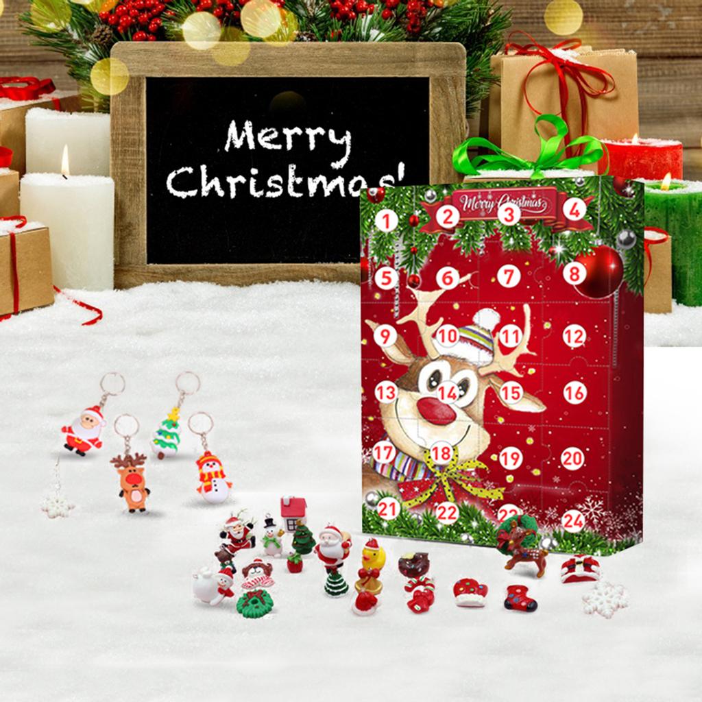 Christmas Elk Advent Calendar 2020 With 24 Little Doors Mystery Gift for Kids Children Fun Surprise