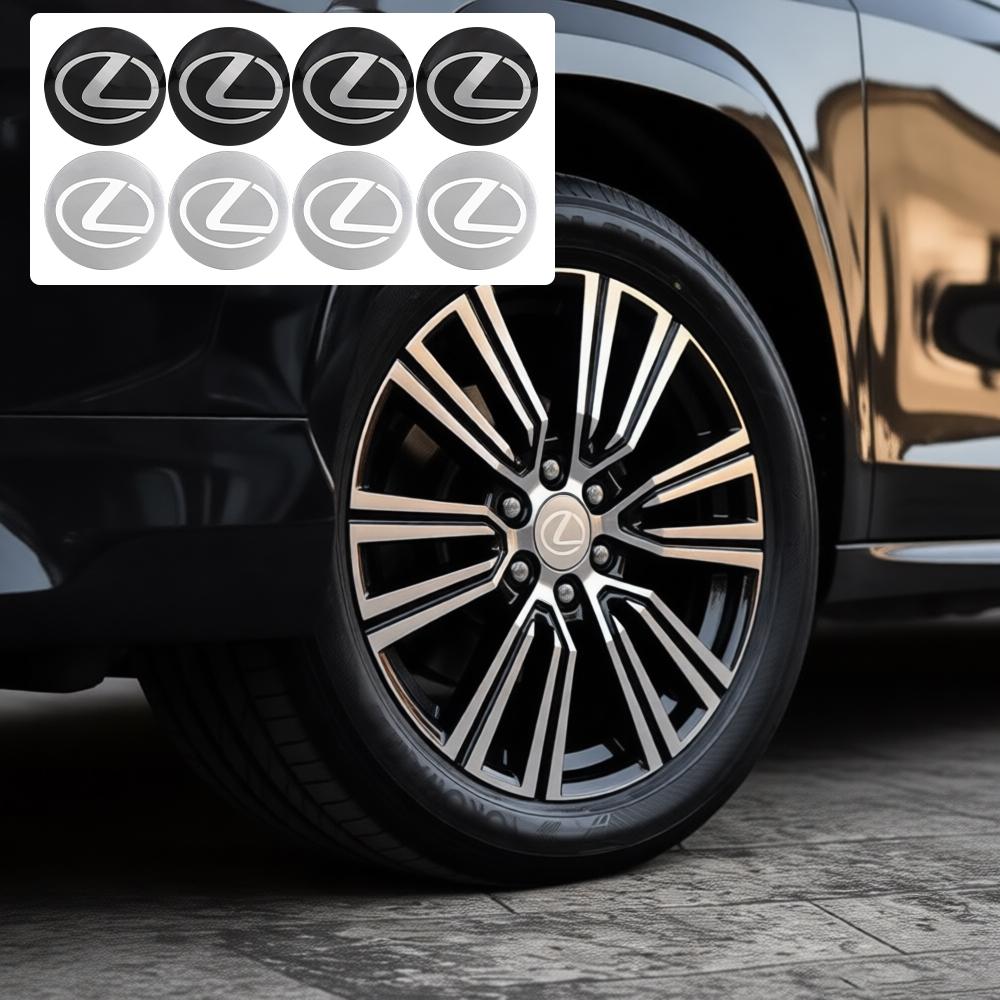 4Pcs Car Wheel Center Hub Caps Badge Decal Wheel Cover Sticker For Lexus EX300h RX450h Al20 CT200h IS300h ES300h NX RX GS IS LX