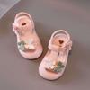 Girls Sandals 2025 New Non-slip Soft Sole 1 and a Half Years Old Baby Princess Shoes Baby Toddler Shoes 0-3 Years Old