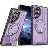 Military Armor Magnetic Ring Stand Phone Cover For Samsung S26 Ultra S25 S24 Plus S23 FE A56 A55 A17 Shockproof Protector Case