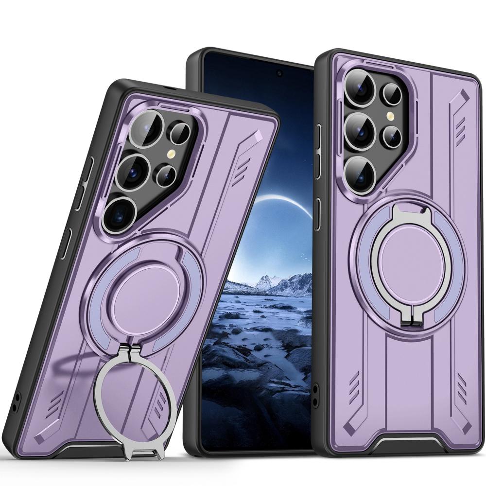 Military Armor Magnetic Ring Stand Phone Cover For Samsung S26 Ultra S25 S24 Plus S23 FE A56 A55 A17 Shockproof Protector Case