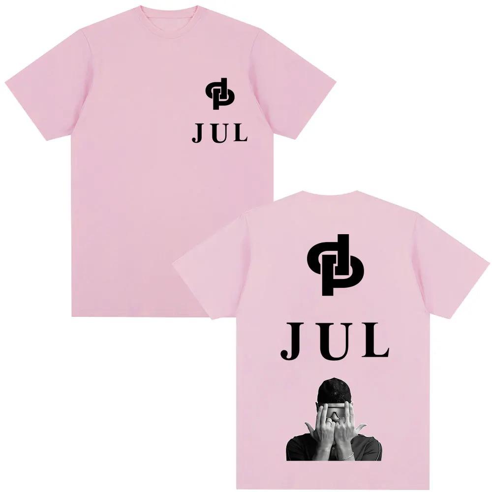 Unisex Women Fashion Hip Hop Vintage Popular T-shirt French Rapper Jul Graphic Classic T Shirt Oversized Cotton Casual Short Sleeve