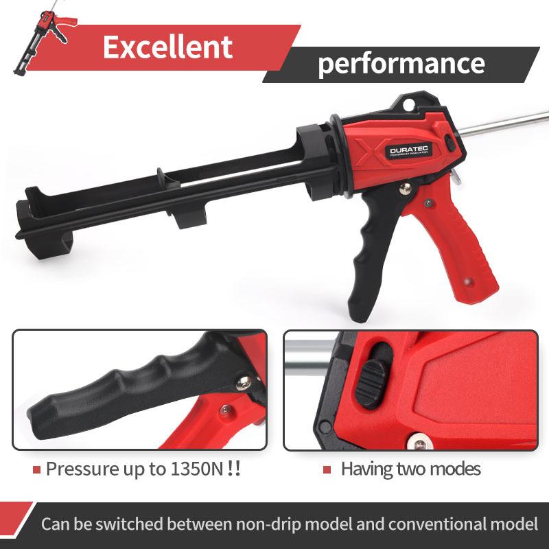 1350N Rotatable Caulking Gun Manual Glue Sealant Gun Finishing Tools Glass Corner Seam Filling Concrete Tile Joint Hand Tools