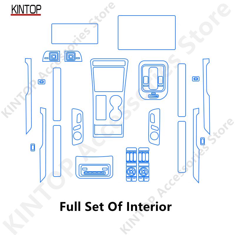 For JISHI 01/POLESTONES/ROX 01 23-25 Car Interior Center Console Transparent TPU Protective Film Anti-scratch Repair Accessories