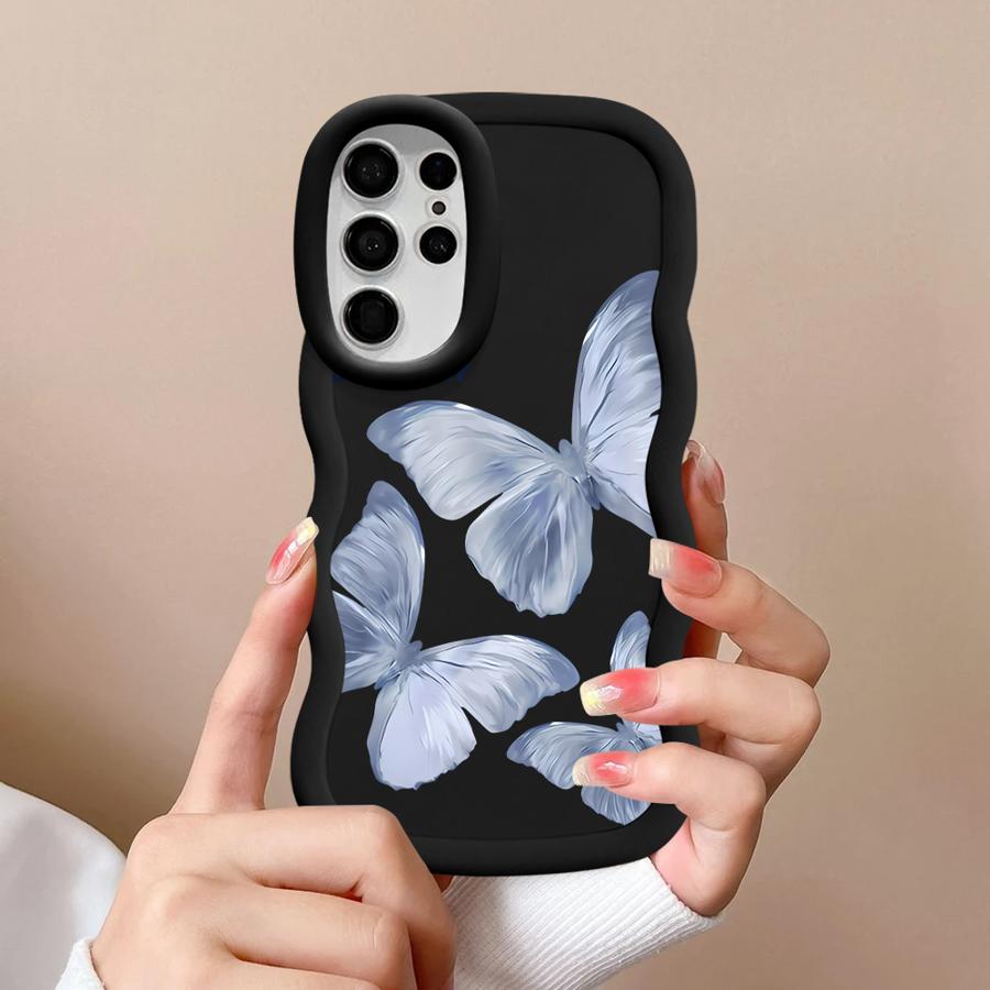 Case for Samsung Galaxy S20 FE S21 A25 A26 S24 S23 Plus S22 Ultra S25 Soft Phone Cover A35 A36 A54 A55 A24 A34 Printed Butterfly