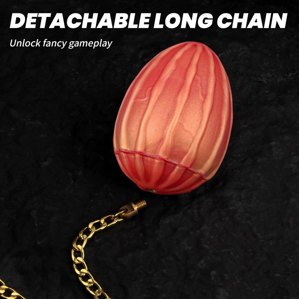 Extra Large Silicone Anal Plug Chain for Both Genders - SM Erotic Toy