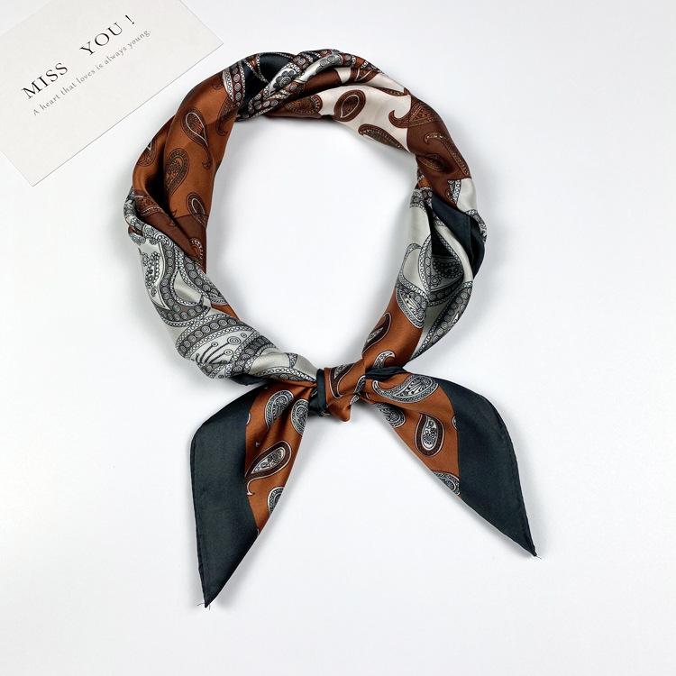 Small Silk Scarf Women'S Season Small Square Scarf Summer Scarf Versatile Fashion Decoration Professional Small Scarf Tide