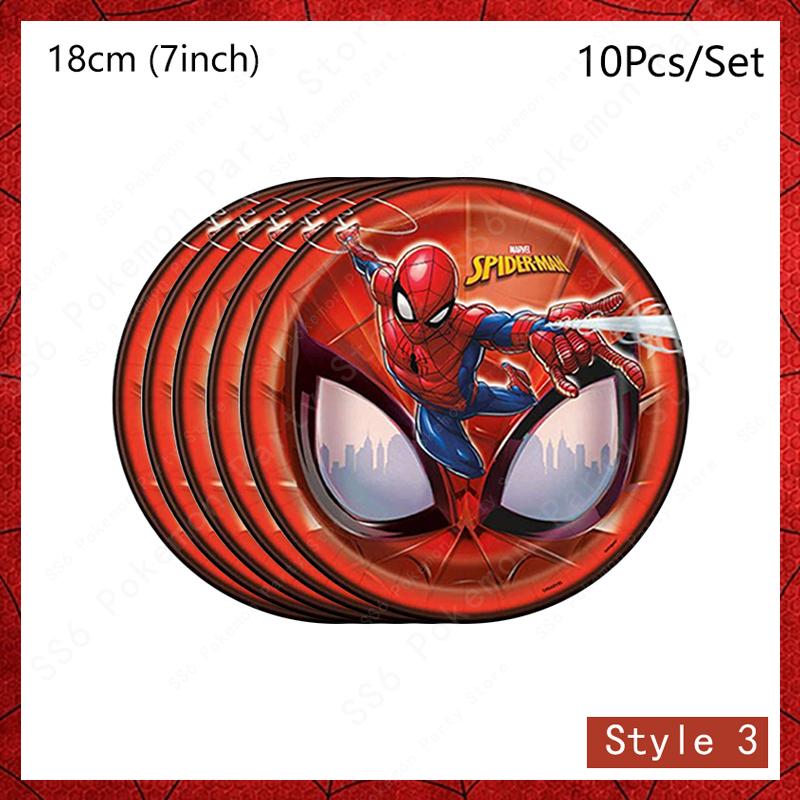 Spiderman Birthday Party Decor Itemations Disposable Tableware Plate Cup Napkins Bags Spidey Party Birthday Decor Itemation Supplies Set