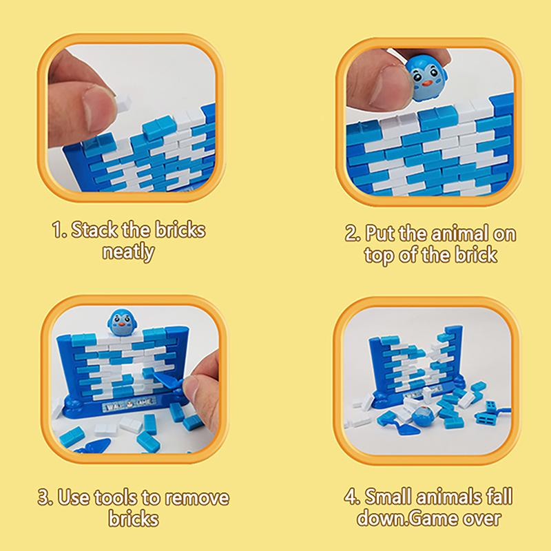 Saving Penguin Children'S Puzzle Toys Pushing Wall Parent-Child Fun Board Game Toys