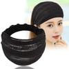 Korean Baby Hair Headband - Wide Edge, Black Hair Clip, White Hair Cover