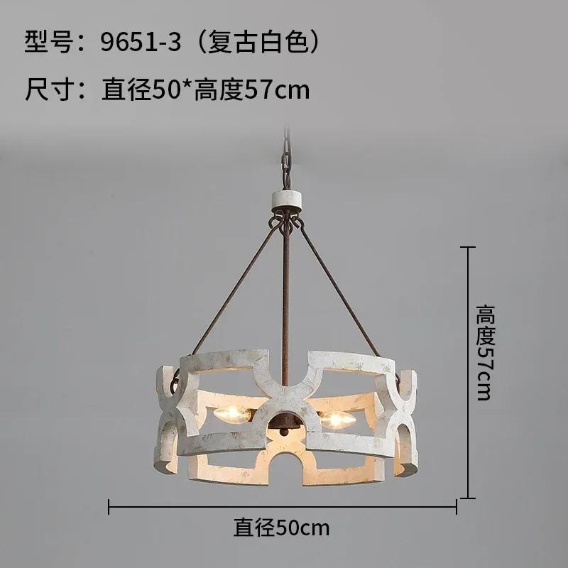 

W1930 Creative American Rural Wood Chandelier E14 Living Room Dining Room Corridor Clothing Store Shop Restaurant Pendant Lamp
