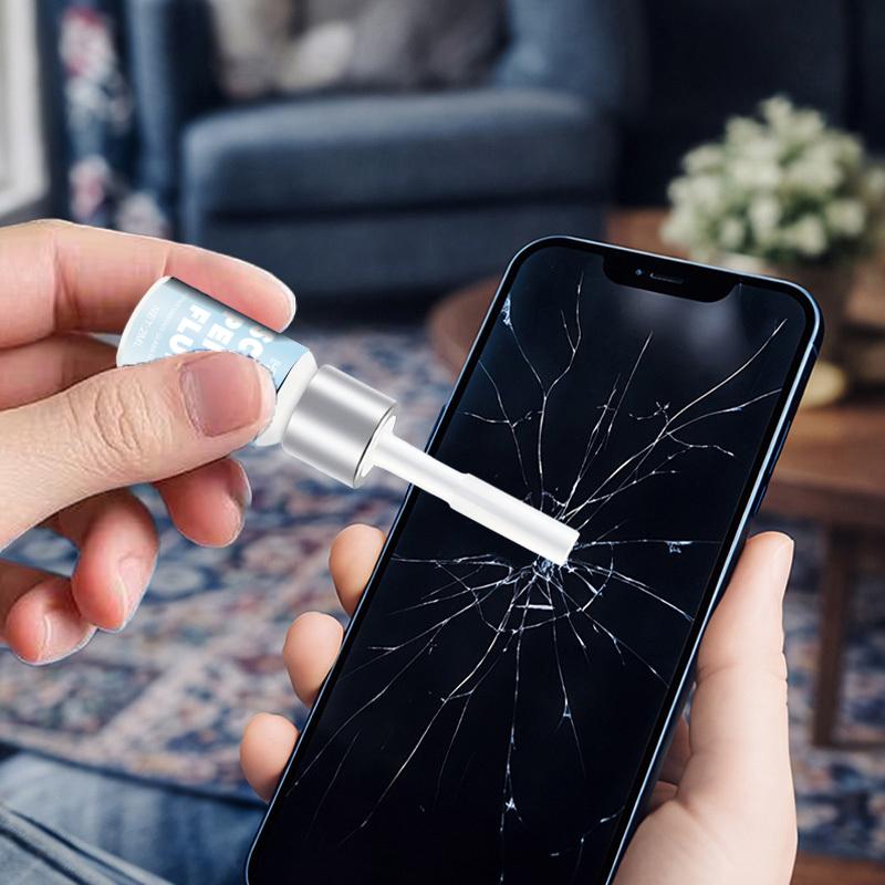 Liquido per Riparazione Vetro Cellulare (Specializzato per Schermi Crepati) - Ringiovanisce Istantaneamente lo Schermo, Viene Fornito con un Kit di Strumenti - Adesivo Forte