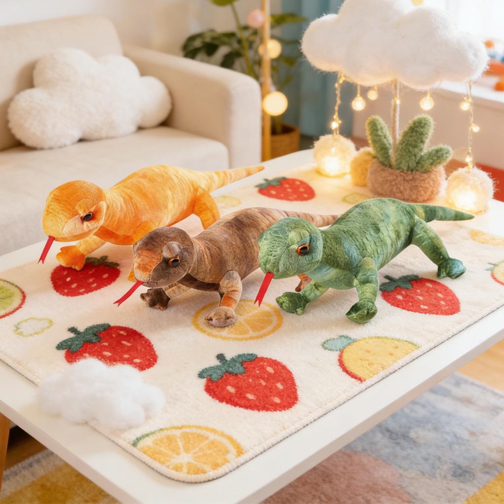 Realistisches Eidechsen-Stofftier, Geschenk für Kinder, Heimdekoration, Kuscheltier