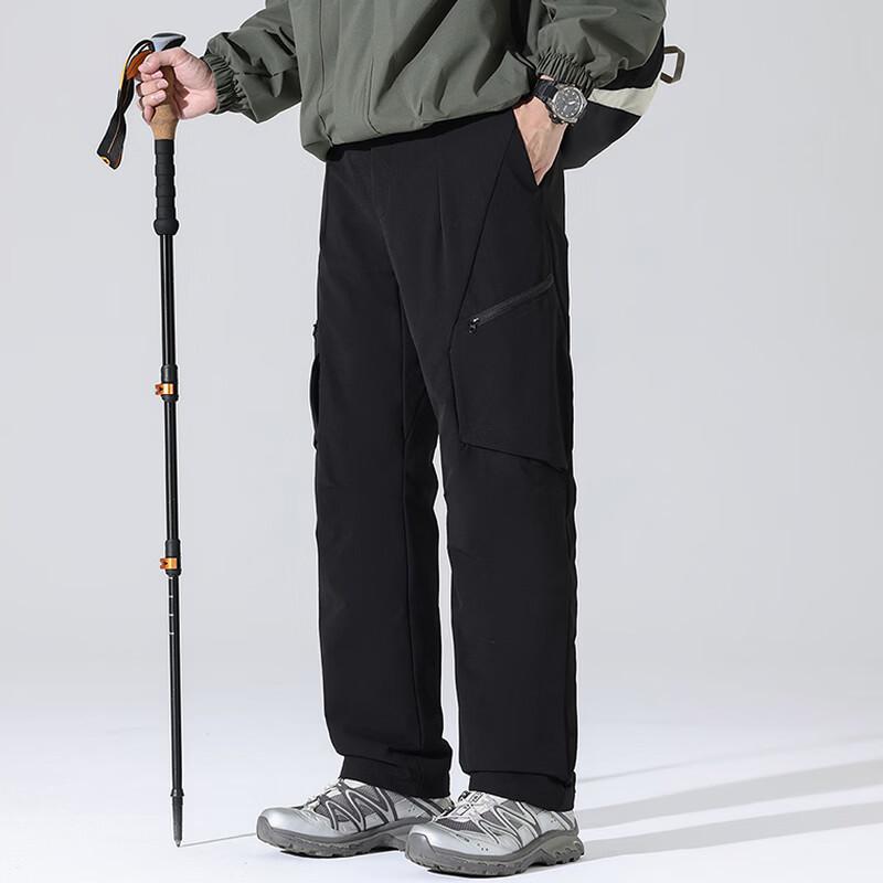 Red Dragonfly Men's Duck Down Insulated Straight-Leg Cargo Pants