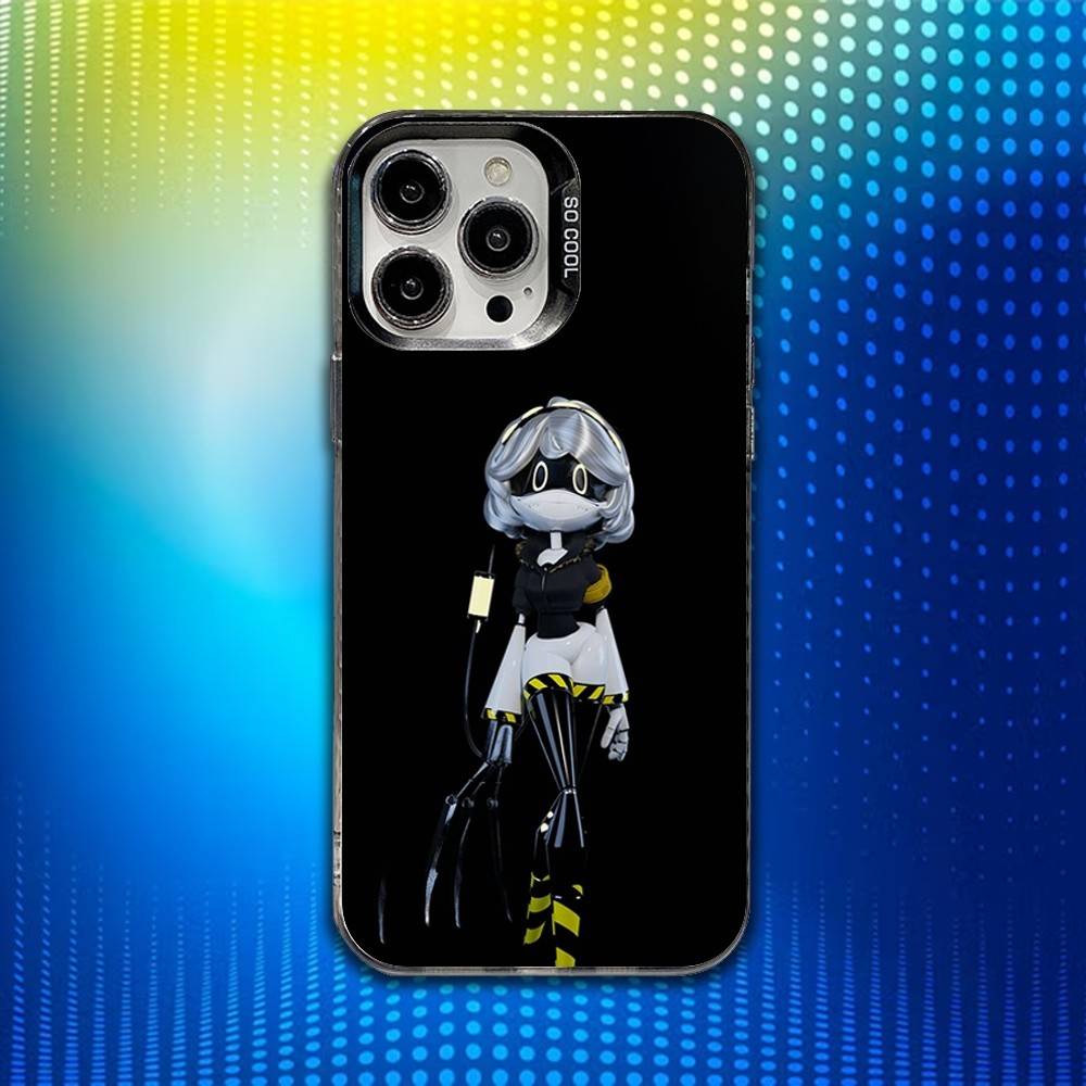 

Game M-Murder Drones Phone Case For iPhone 16,15,14,13,12,11,Mini,Pro,SE,MAX White Matte Shockproof Cover iPhone16plus