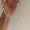 Nuova Collana con Perline a Forma di Cuore Y2K Donna Boho Cristallo Classe Ghiaia Catena Clavicola Choker Cool Y2K Gioielli di Moda Raffinati