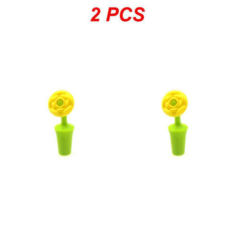 Flower Silicone Wine Bottle Stopper Wine Beer Champagne Bottle Leak-proof Sealing Cork Cork Convenient Kitchen Bar Accessories