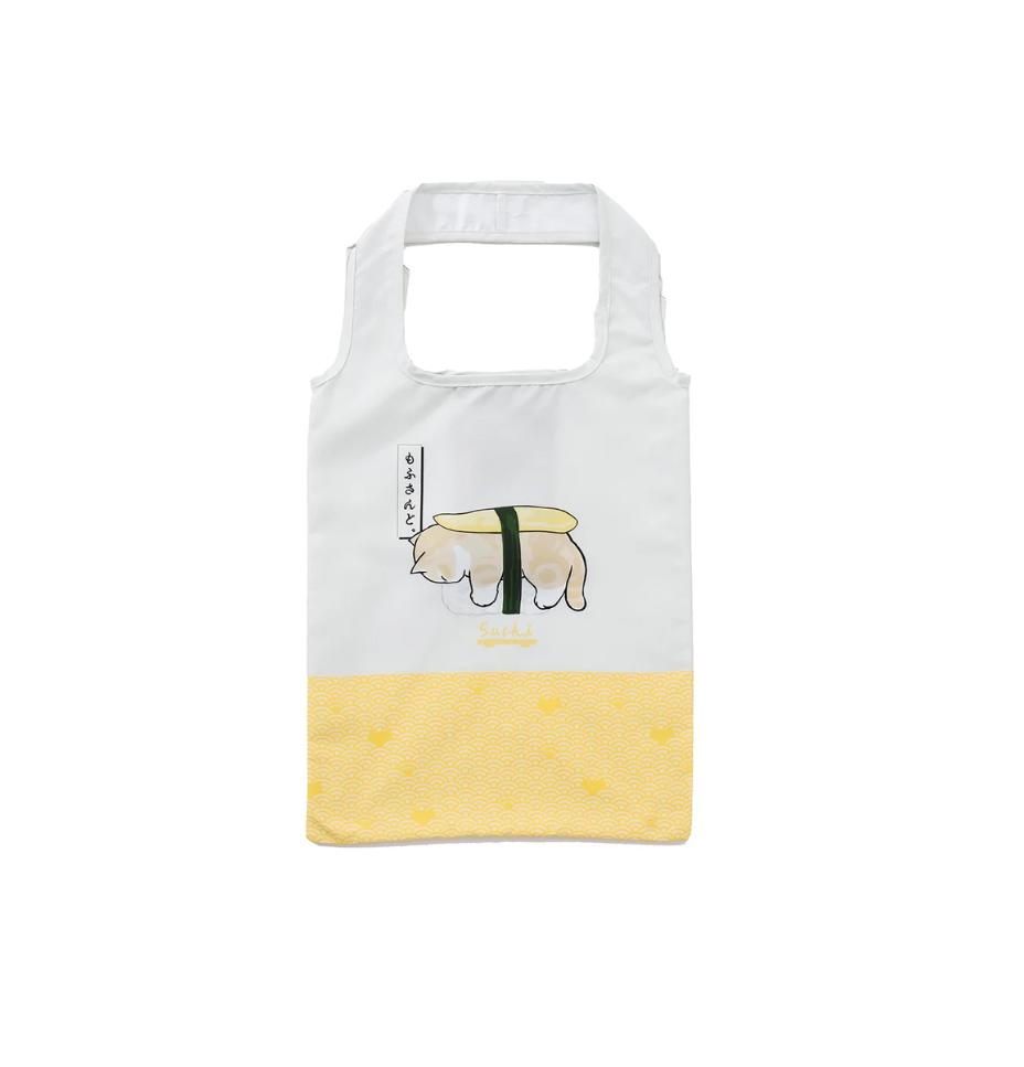 mofusand Sushi Eco Bag ( Kazunoko Nyan Yellow ) Japan NEW