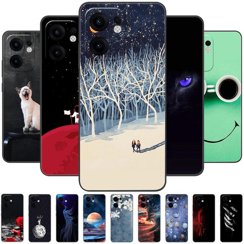 Cartoon Case For Oppo Reno13 F Shockproof Soft Silicone TPU Phone Cover For Oppo Reno 13 F 13F 4G 5G Coque Reno13F Fundas Capa