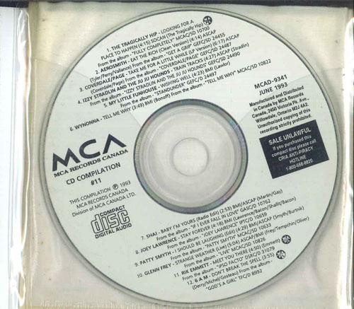 CD РАЗЛИЧНЫЕ Mca Records Canada CD-сборник 1 MCAD9341 MCA CANADA 1993 Канада Рок Б/У