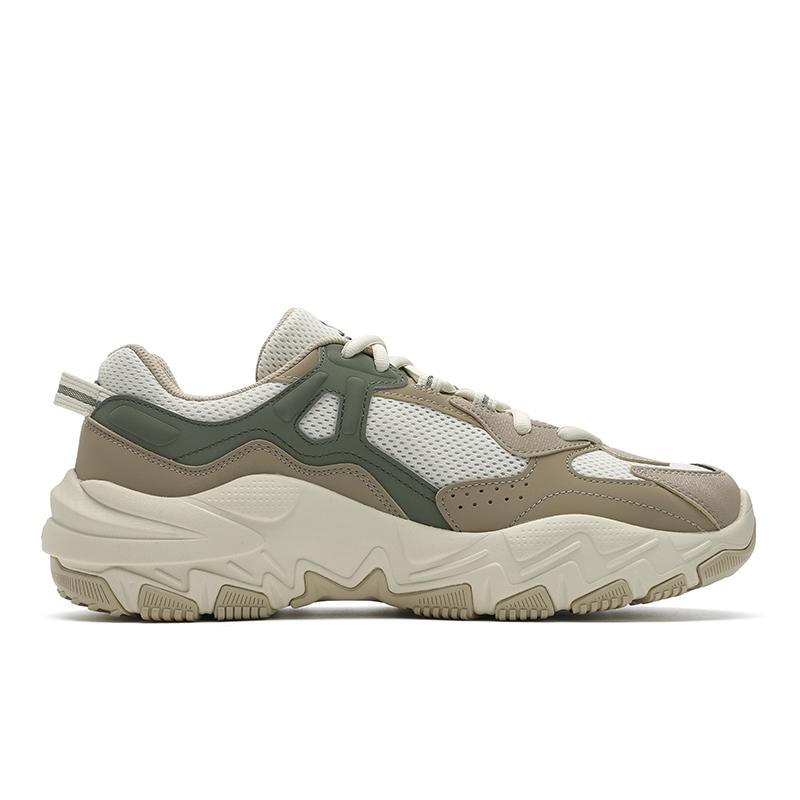 Fila Ravagement 2S Retro Classic Trendy Fashion Casual Comfortable Versatile Durable Low-Top Dad Shoes Men Sneaker White Gray F12M522122FWG