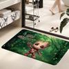 1pc Groot Fashion texture floor mat, room decorative floor mat, high elasticity door mat, suitable for placing in front of the