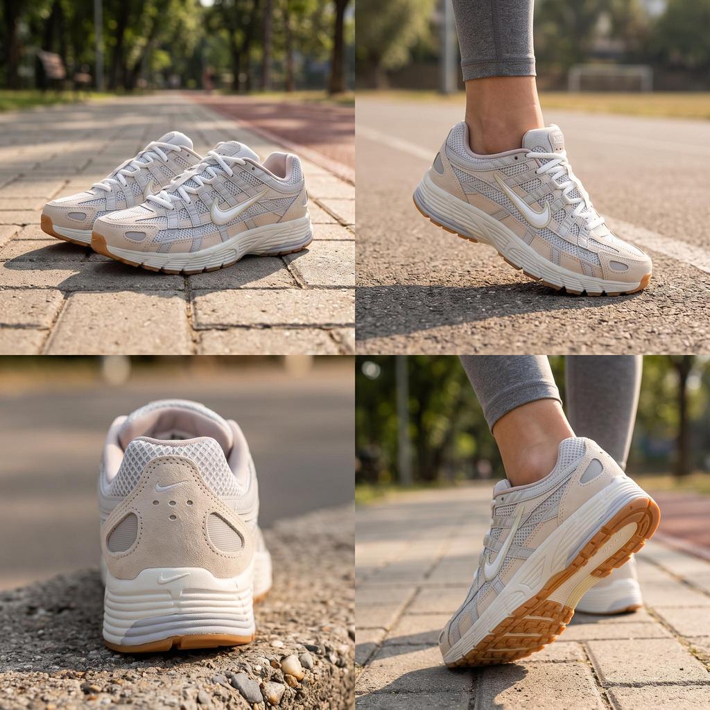Nike P-6000 Photon Dust Light Khaki Women Sneakers Cream Phantom White HV4312-025