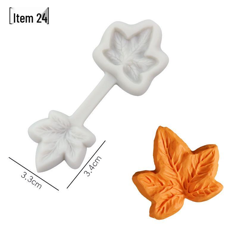 Blütenblatt Silikon Fondant Form Set - Lebensmittelqualität für Baum- und Blumenprägung.