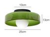 Nordic Minimalist Memphis Ceiling Lamp - French Retro Glass for Entrance, Hallway, or Balcony