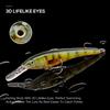 3g 6g Black Minnow Fishing Lure Floating Wobblers Crankbait Hard Artificial Bait Pike Minnow Lures Trout Jerkbait