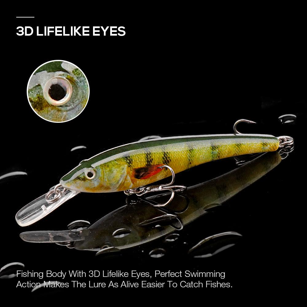 3g 6g Black Minnow Fishing Lure Floating Wobblers Crankbait Hard Artificial Bait Pike Minnow Lures Trout Jerkbait