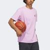 Adidas Ice Cream Hoops Cartoon Logo Short Sleeve T-Shirt Men Tops Pink IN7443