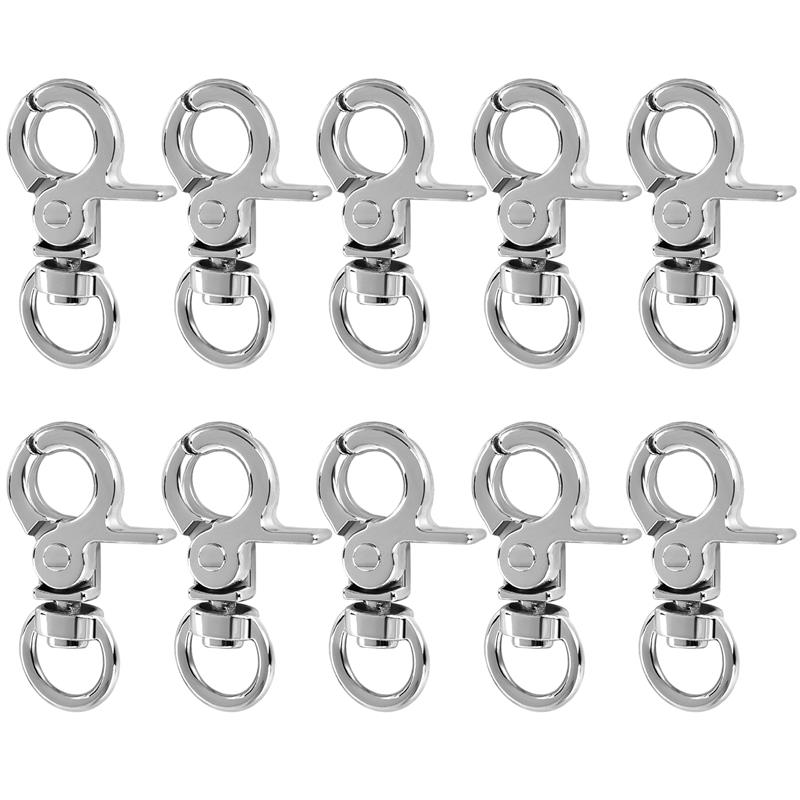 10PCS Small Clamp Buckle Zinc Alloy Material Electroplated Alloy Buckle DIY KeyChain Bag Part Accessories