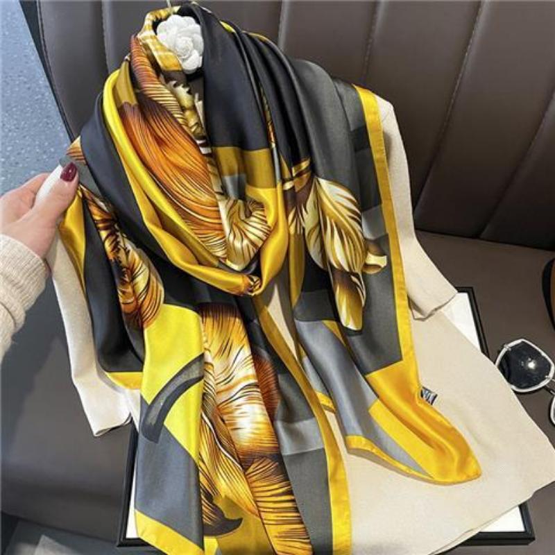Luxury Head Scarf for Women Designer Brand, Women's Scarf, Long Shawls, Winter Neck Scarves, Women's Hijab, Luxury New