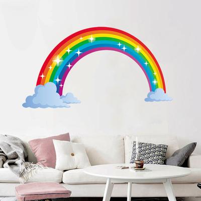 Adesivo da parete Adesivo da parete adesivo da parete con sfondo arcobaleno rimovibile impermeabile