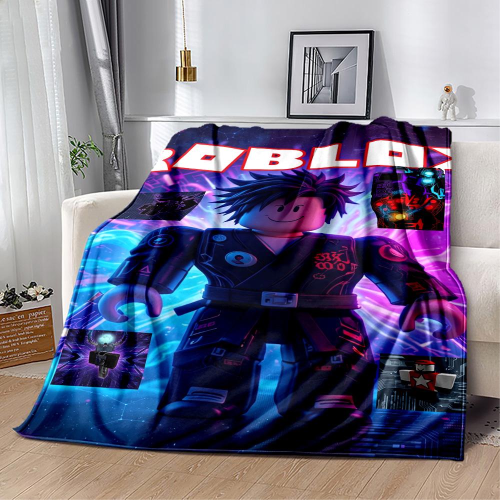 Roblox 324 Blanket Soft Warm Cozy Suitable for Office Chair Couch Seaside for All Occasions Playful Design Gifts For Family Or Friends