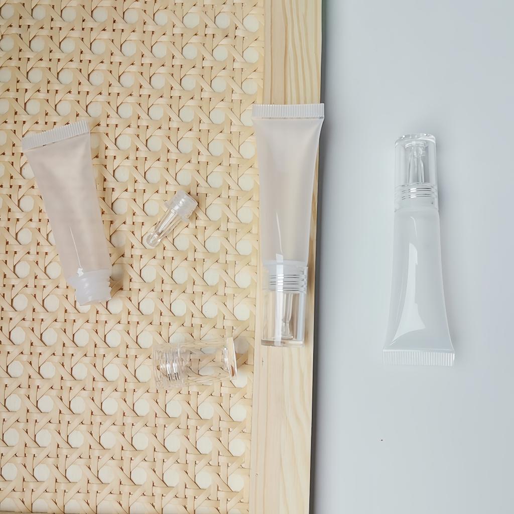 10ml Dropper Soft Tube Cosmetic Bottle for Eye Cream Liquid Lipstick Squeezable Makeup Dispenser