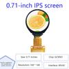 Tzt Tft Display 0.71 Inch Tft Lcd Display Module Round Driver Spi Interface Screen Lcd Serial Port Round Screen Spi Display