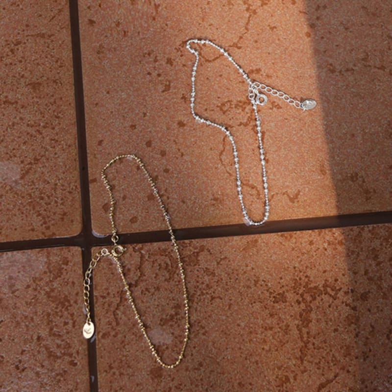 modernlike 14k gold-filled chandelier mirror anklet