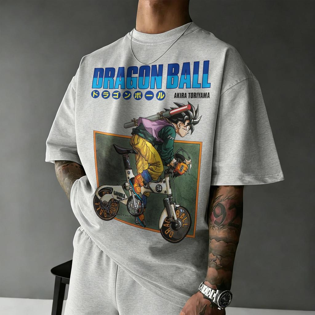 2026 New Summer Dragon Ball 40th Anniversary Kakarot 100% Cotton Anime Printed Fashion T-shirt Extra Size Streetwear Unisex Y2k
