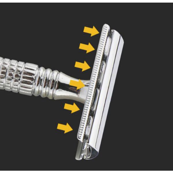 Comery Classic Safety Double Blade B0587 02 Razor + Razor Blade 10p, 1 set ,Korean razor blade