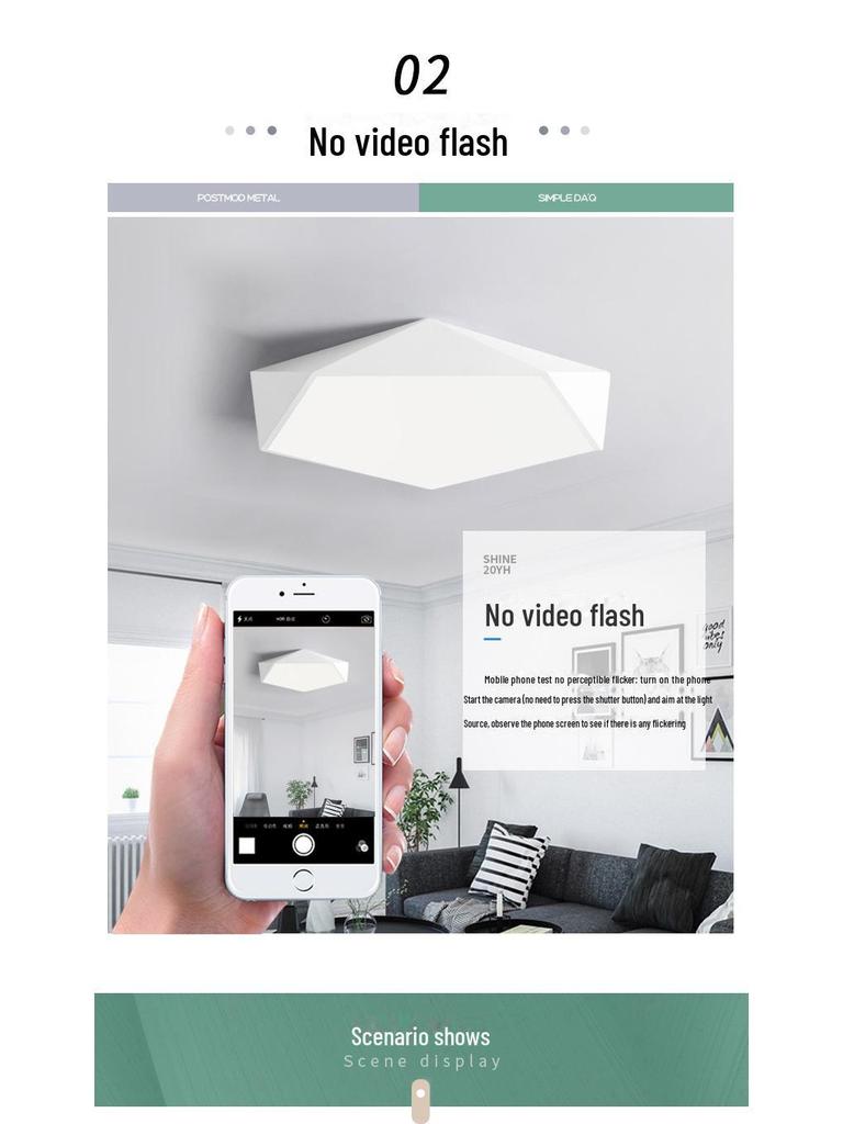 Nordic Modern Bedroom Ceiling Lamp - Ideal for Children's Room or Study