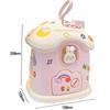 Cartoon Diy Stickers Piggy Bank With Sticker Kawaii Large Capacity Cute Small House Key Piggy Bank Storage Box Holiday Gifts Kid