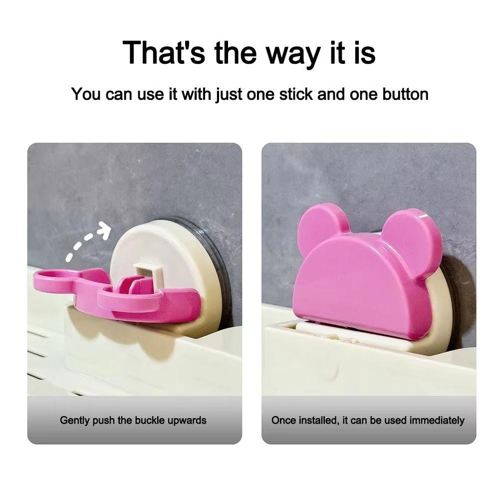 Suction Cup Design Dopamine Faucet Rack No-drill Bathroom Storage Rack  Bathroom Solutions