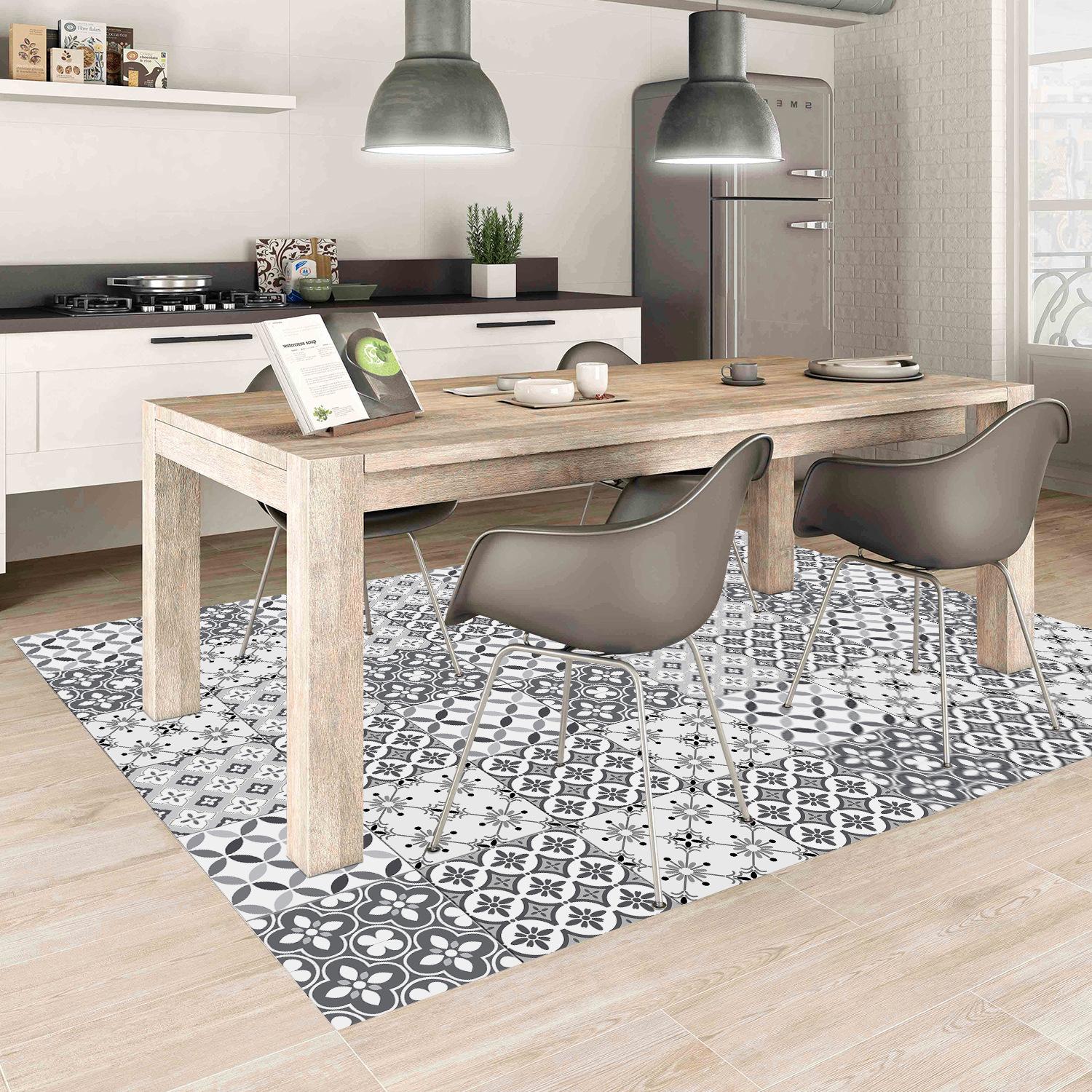 

Утолщенная напольная плитка с кожурой и приклеиванием, виниловый пол, водонепроницаемая нескользящая виниловая плитка, съемные наклейки, плитка для кухни, гостиной, спальни, ванной комнаты 20×20CM×5pcs