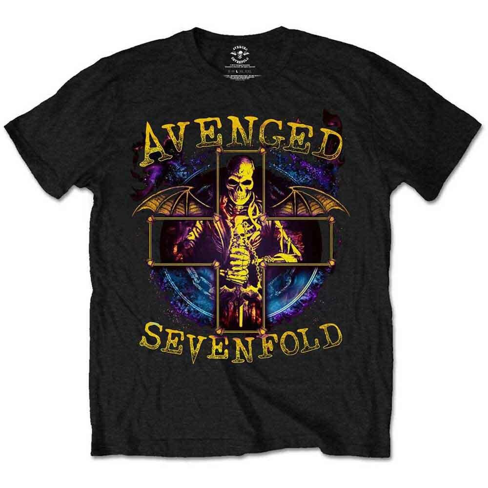 

Avenged Sevenfold T-Shirt Stellar Band New Black Official 4XL